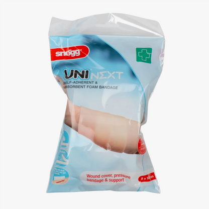 Stylish UNI NEXT self-adherent &amp; absorbent foam dressing 8 x 100 cm