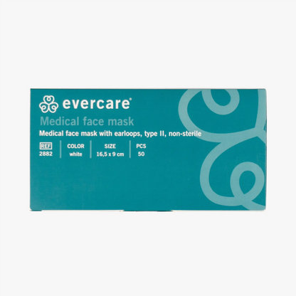 Munskydd Evercare – typ II öronband vit – 50-pack