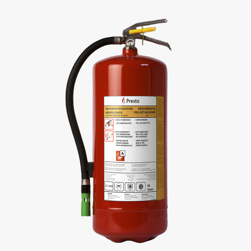 Liquid extinguisher Presto — S9 Green 9 liters class 55A