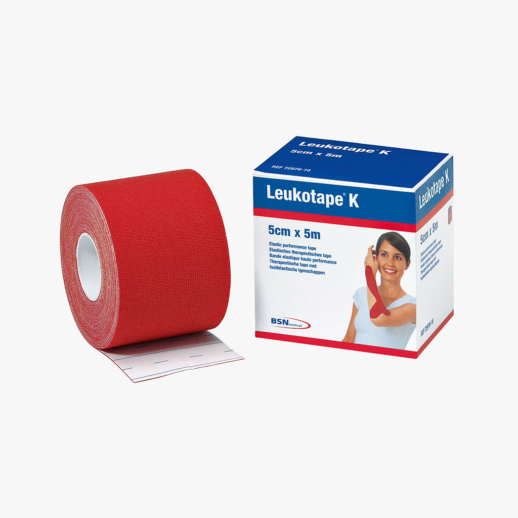 Leukotape K Elastisk kinesiotejp 5 cm röd