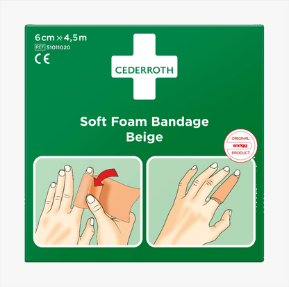 Cederroth Soft Foam Bandage Blue 6 cm x 4.5 m