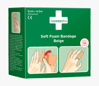 Cederroth Soft Foam Bandage Blue 6 cm x 4,5 m