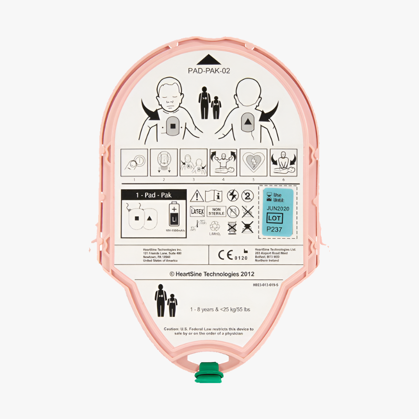 Samaritan PAD-PAK paket med batteri och barnelektroder