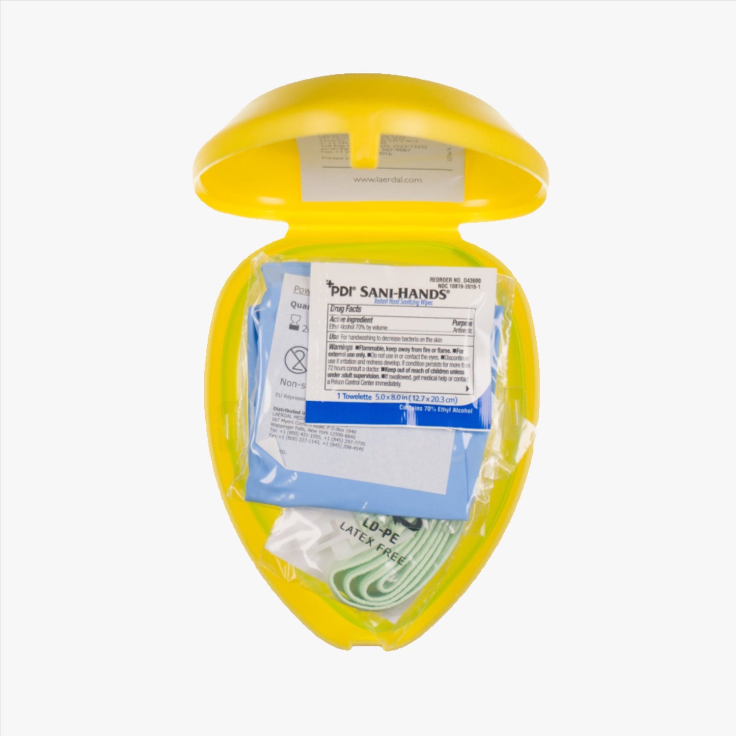 Laerdal Pocket mask with valve and oxygen nipple