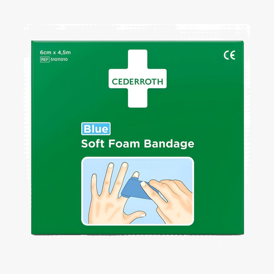Cederroth Soft Foam Blue Finger bandage 6 cm x 4.5 m