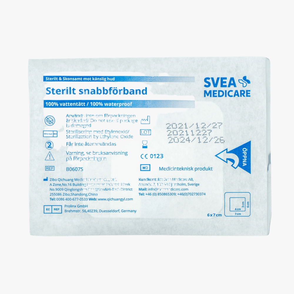 Svea Medicare Sterile quick dressing Waterproof 6 x 7 cm, 5 pcs