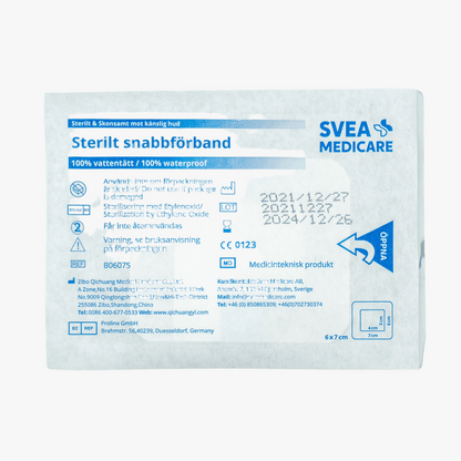 Svea Medicare Sterilt snabbförband Vattentätt 6 x 7 cm, 5 st