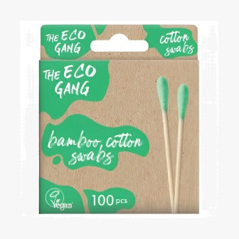 The Eco Gang Cotton Swabs Green 100 st