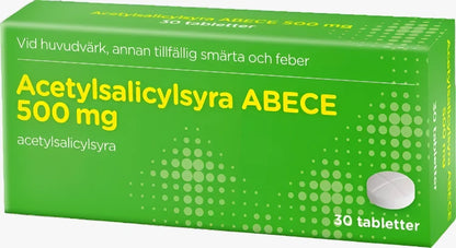 Acetylsalicylsyra 500 mg 10 st