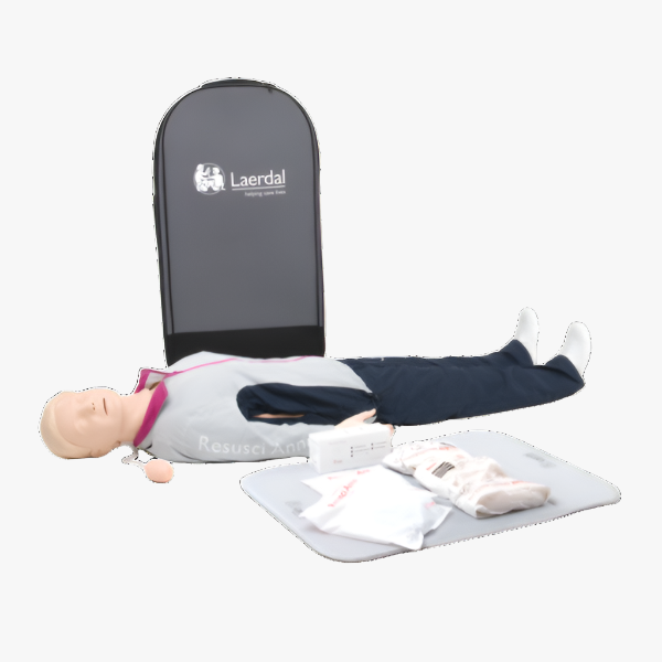 Resusci Anne QCPR with airway head (AW) — full body manikin with bag