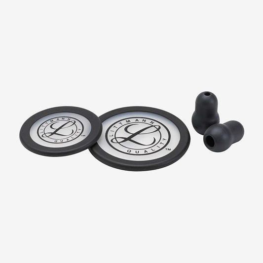 Spare parts kit with black ear olives and membrane for Classic III, CORE and Cardio IV