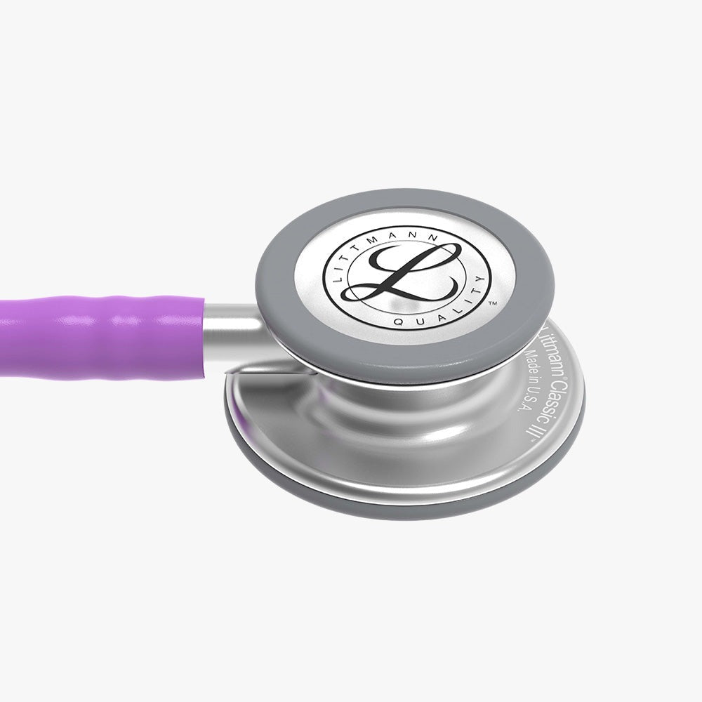 Stethoscope Classic III Purple with chest piece in removed stainless steel