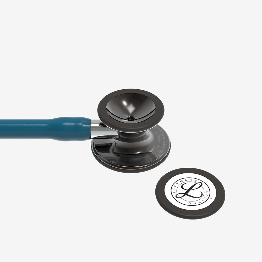 Stethoscope Littmann Cardiology IV Turquoise with black mirror-gloss chest piece and black headphones