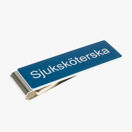 Skylt militärklämma sjuksköterska