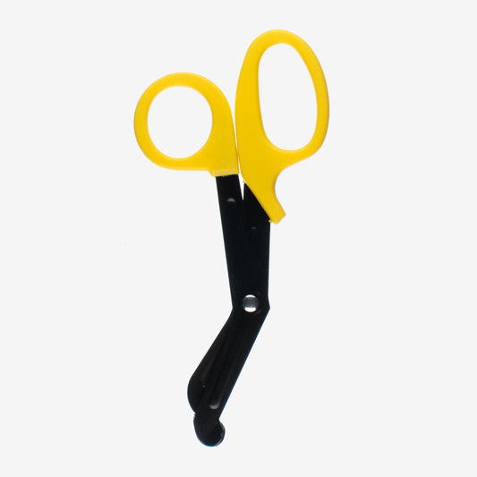 Dressing scissors Handle Yellow Scissor blade Black