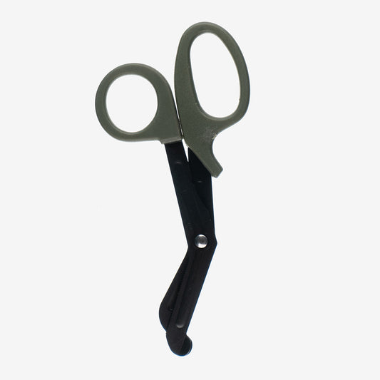 Bandage Scissors Handle Green Scissor Blade Black