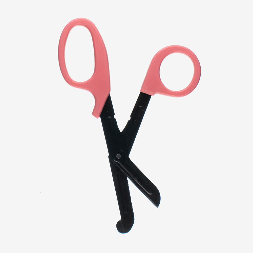 Dressing scissors Handle Pink Scissor blade Black