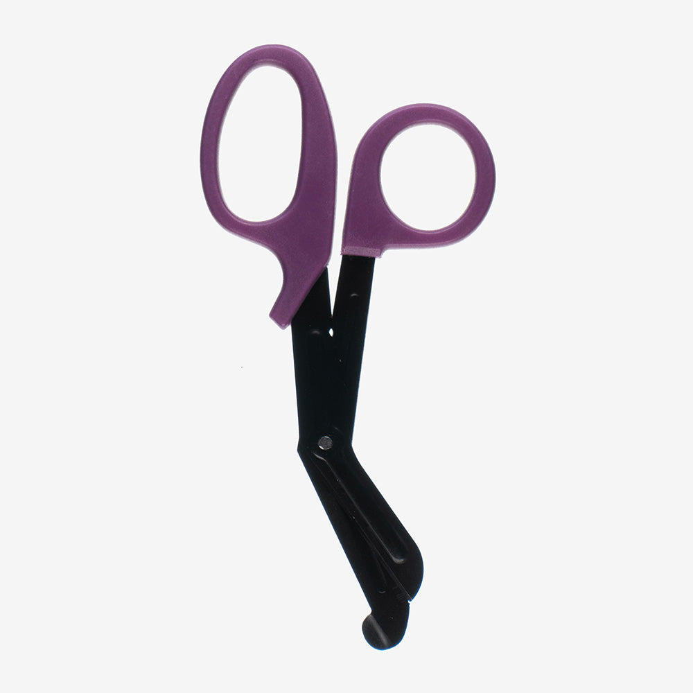 Bandage Scissors Handle Purple Scissor Blade Black