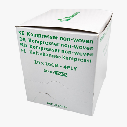 Compress 10 x 10 cm 4PLY 5-pack sterile 30 pcs