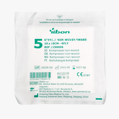 Compress 10 x 10 cm 4PLY 5-pack sterile 30 pcs