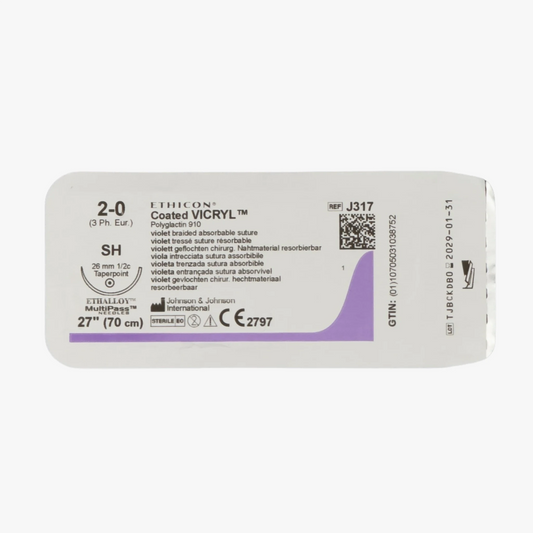 Suture Vicryl 2-0 V3170H – 70cm violet needle JB