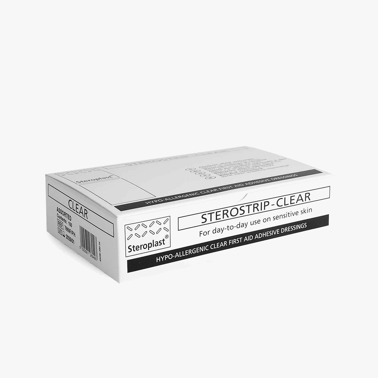 Sterostrip Clear 5 sizes transparent waterproof 100 pcs