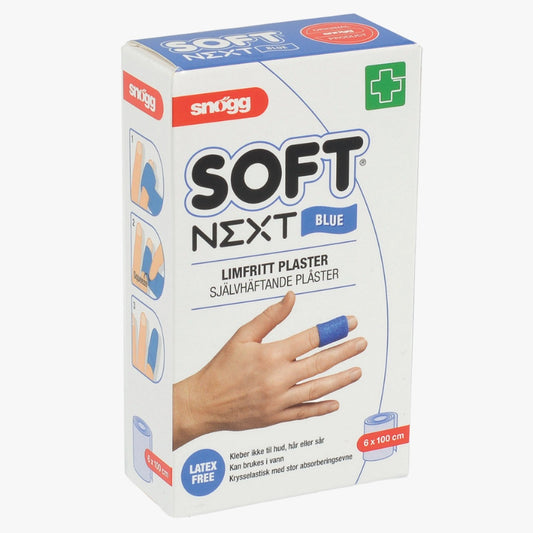 Snögg Soft Next Finger bandage 6 x 100 cm blue