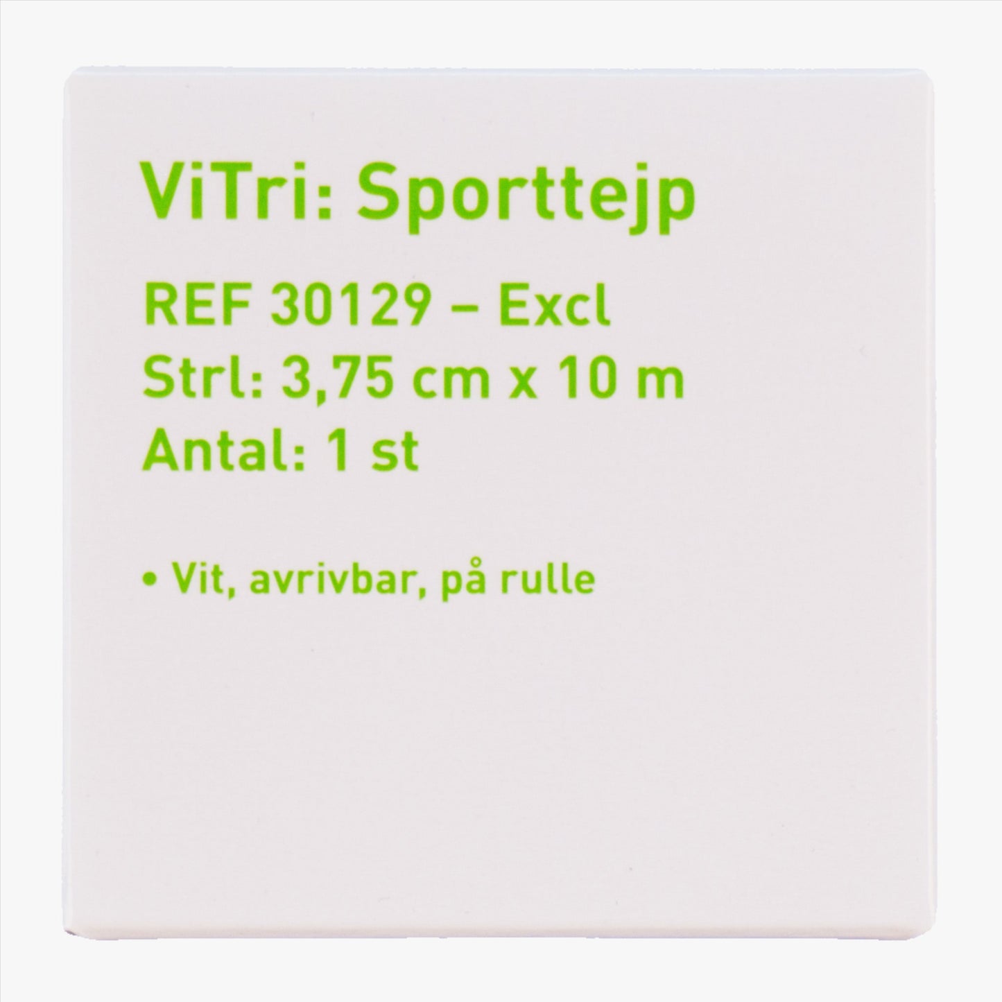 Vitri Sports Tape White 3.75 x 10 m