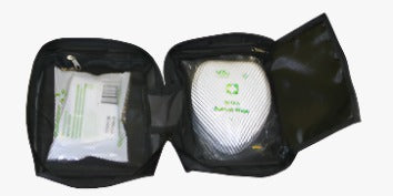 Vitri Model 6 black rescue kit for defibrillator with keymask