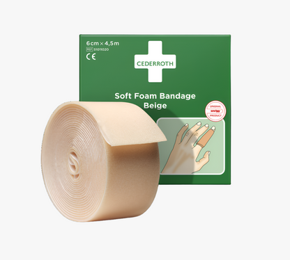 Cederroth Soft Foam Bandage Blue 6 cm x 4,5 m