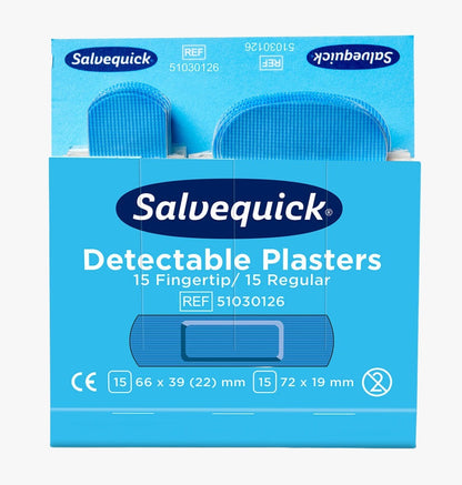 Cederroth Blue Detectable Plaster Fingertip/Regular 6 packs