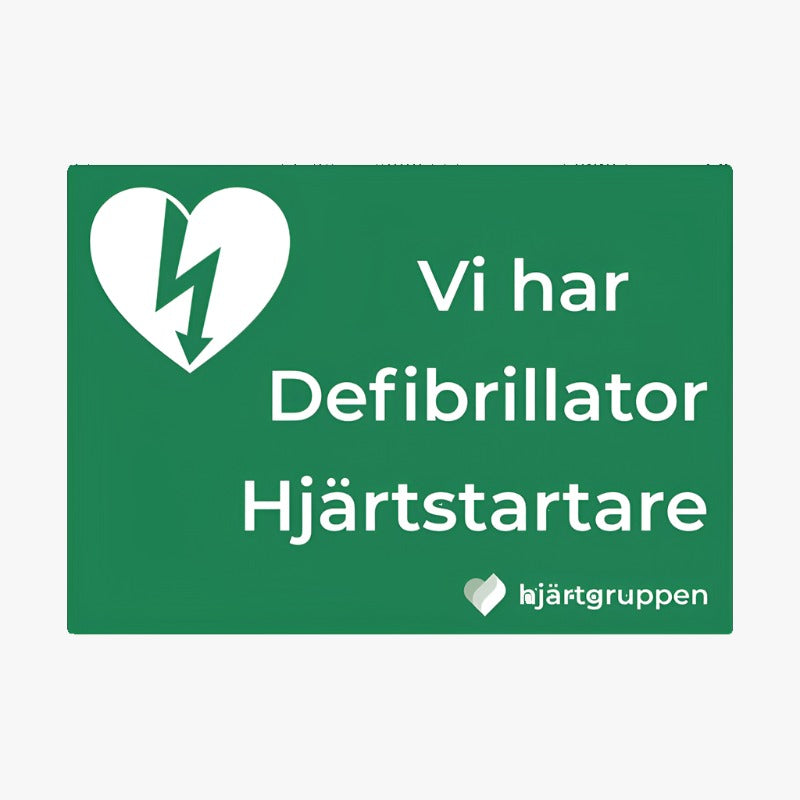 Sticker "We have Defibrillator Defibrillator" 21 x 15 cm