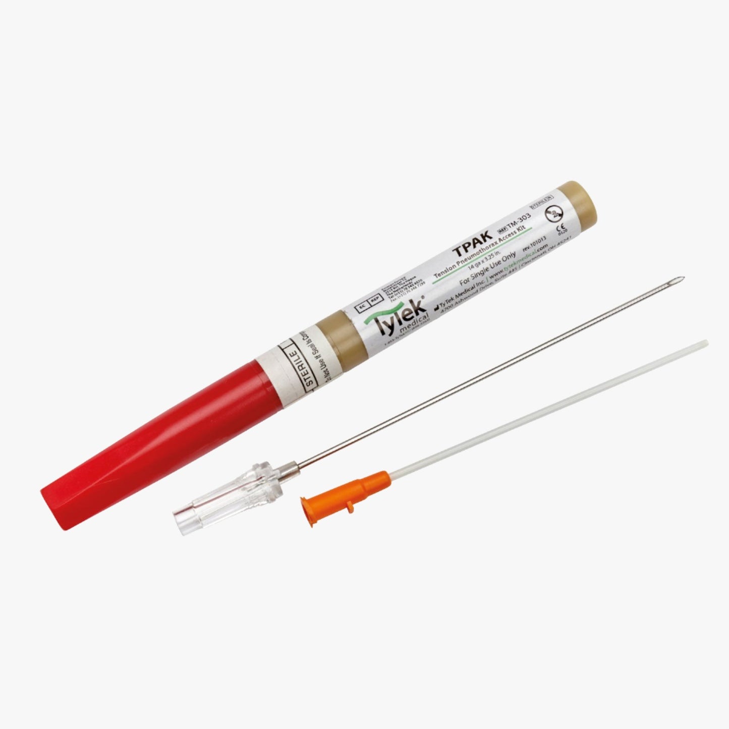 TPAK Chest Decompression Needle decompression needle 14G 1.6 x 83 mm